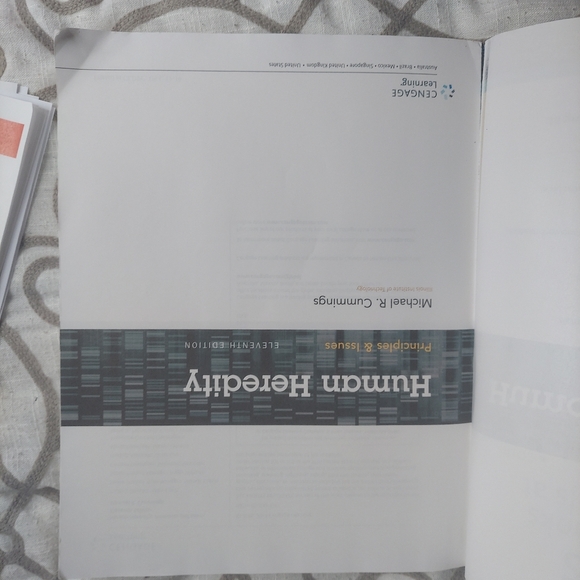 Michael Cummings Human Heredity: Principles and Issues 11th Edition Paperback - Picture 5 of 6